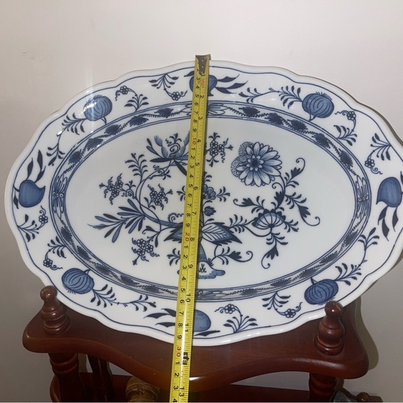 Blue meissen oval serving plate - Picture 5 of 5